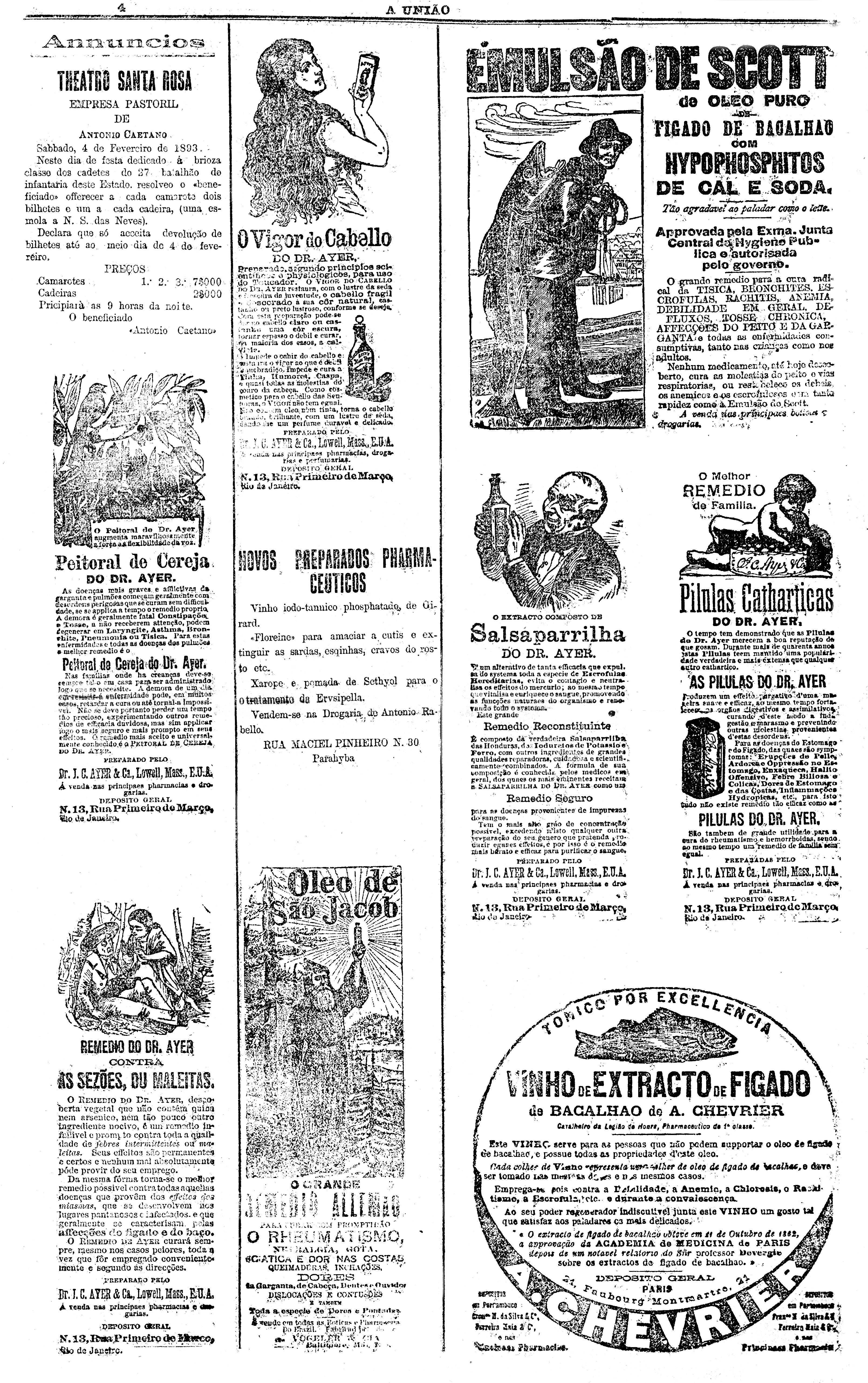 Os primeiros reclames de A União