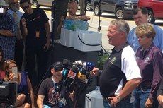 Em Orlando, na Flórida (EUA),  autoridades locais falam à imprensa sobre o atentado em uma boate que deixou 50 mortos e 53 feridos