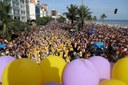 Mais de 100 mil pessoas acompanharam o bloco, segundo a prefeitura do Rio de Janeiro