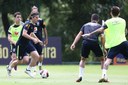 Equipe de Tite realiza treino antes de enfrentar o Peru, em Lima 