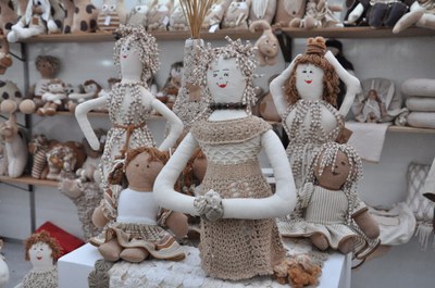 Os produtos feitos com algodão colorido são destaques no Salão de Artesanato da Paraíba, realizado em João Pessoa e Campina Grande