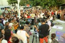 Foto acima mostra a última manifestação no Parque Solon de Lucena que qualificou assassinato de Marielle Franco como crime político 