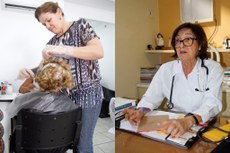 Ana Fernandes, cabeleireira, sofre com hérnias, artrose e escoliose; Dra. Maristé Rocha defende responsabilidade compartilhada