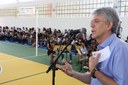 Ricardo recordou estado lamentável em que estava a escola, em 2011, por isso o Governo fez uma grande reforma e também resolveu construir o ginásio
