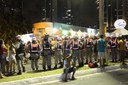 O policiamento no denominado corredor da folia foi reforçado por cerca de 700 homens e mulheres nas suas diversas modalidades