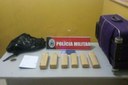 A droga apreendida foi levada para a Delegacia de Polícia Civil, em Sapé