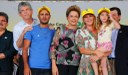 Família beneficiada com o governador da Paraíba e a presidente da República