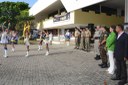 Solenidade de abertura aconteceu em frente à sede da PBur, com apresentação da Banda da Polícia Militar e hasteamento de bandeiras