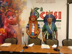 Os caciques Ednaldo dos Santos e Carlos Batista denunciaram a retirada ilegal de areia ao Ministério Público