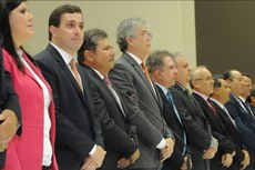 Solenidade lotou o Espaço Cultural e marcou a posse da nova Mesa Diretora