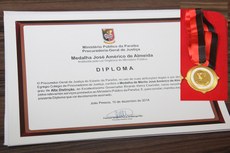 Medalha José Américo de Almeida é a mais alta comenda concedida pelo Ministério Público da Paraíba