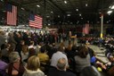 A candidata democrata Hillary Clinton discursa durante as prévias eleitorais do partido em Detroid, Michigan