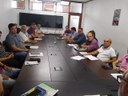 Equipe técnica reunida