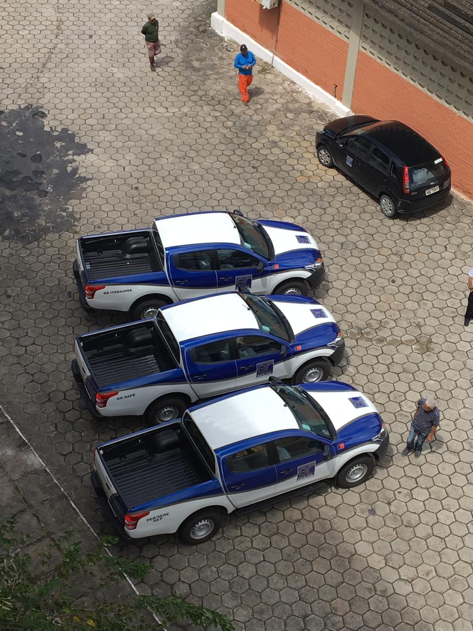 Pick up visto de cima