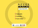 Novos horários das balsas Novos horários das balsas