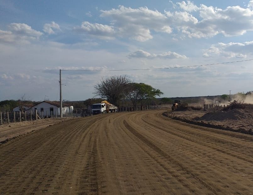 Obra de pavimentação