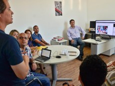 Reunião com professores selecionados no Giramundo Finlândia