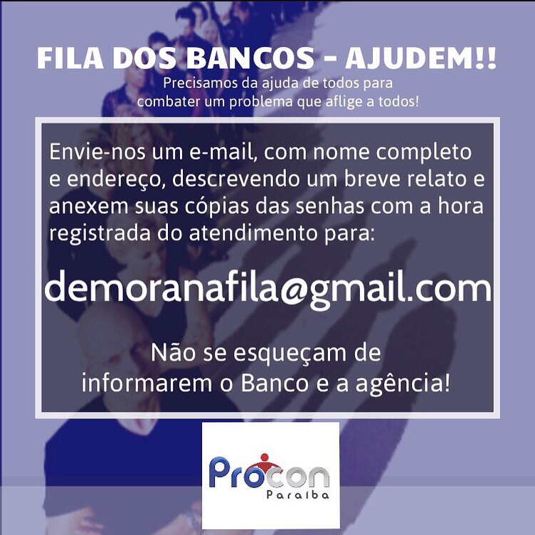 Campanha fila nos bancos