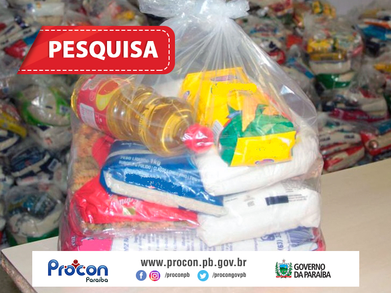 Cesta básica apresenta variação de 49,99% em João Pessoa