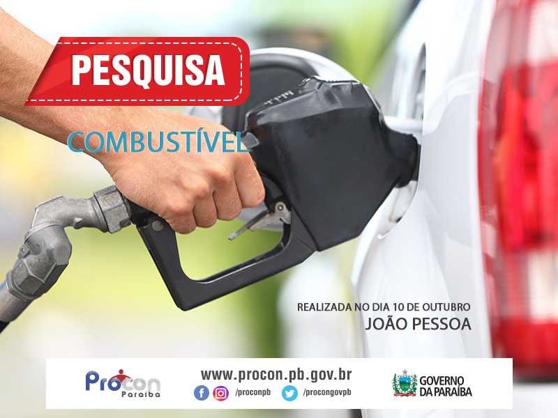 Litro da gasolina comum custa a partir de R$ 4,439 em João Pessoa