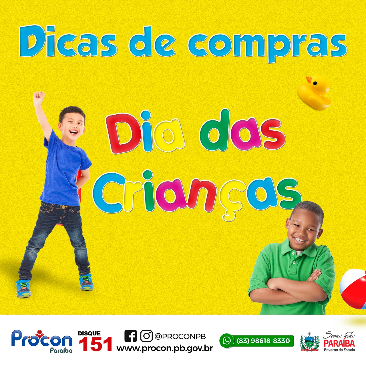 O Procon Estadual oferece dicas na hora de efetuar as compras para o Dia das Crianças