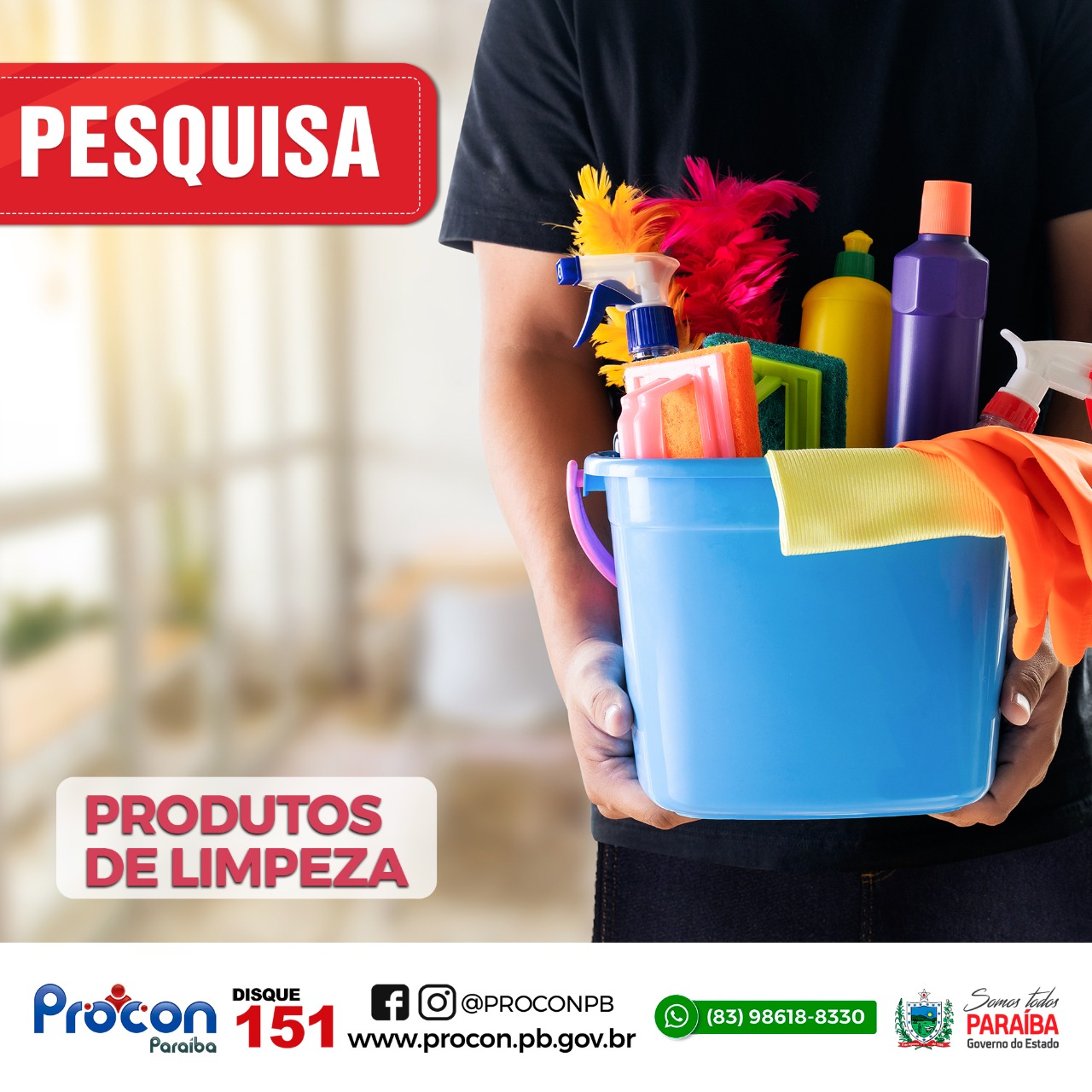 Para deixar sua casa limpa e cheirosa com economia, confira pesquisa de itens de material de limpeza que o PROCON-PB realizou para você