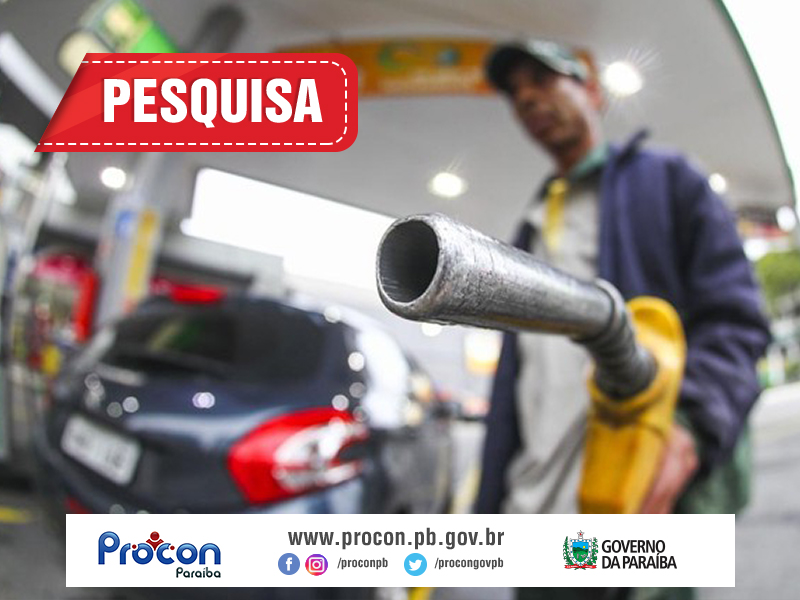 Pesquisa Procon-PB mostra preço da gasolina comum a partir de R$ 3,87 em Cabedelo