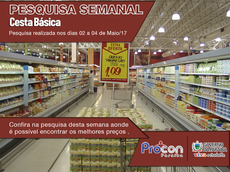 Pesquisa realizada nos dias 02 a 04 de Maio de 2017.