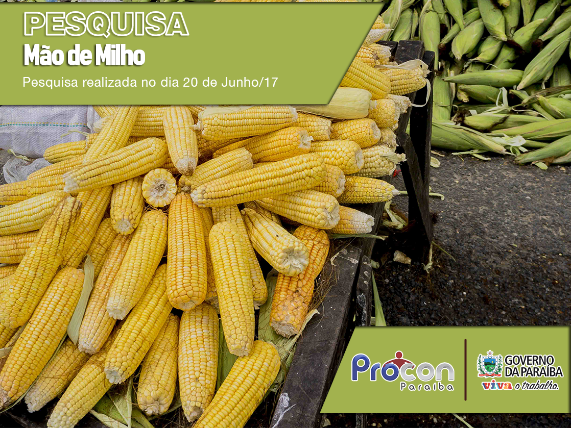Pesquisa mão de milho - 20 de junho/2017