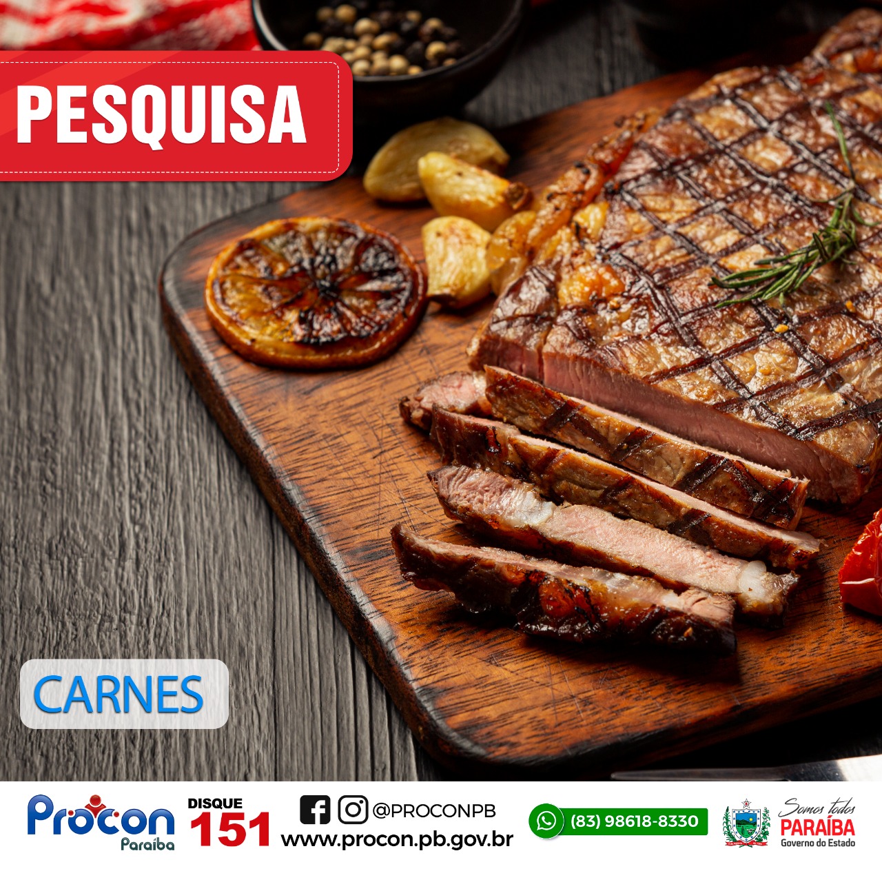 Procon Estadual da Paraíba realiza pesquisa nos preços de carnes e constata diferença de R$ 17,00