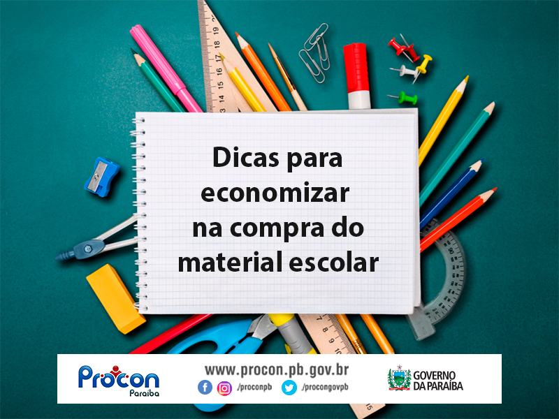 Procon-PB oferece dicas para economizar na compra do material escolar