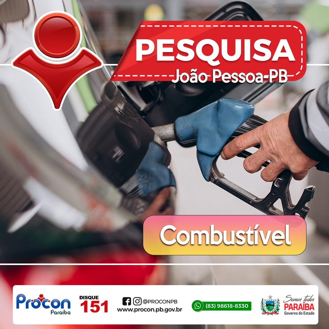 Você lembra qual o preço da gasolina no início do ano? O Procon Paraíba realiza pesquisa comparativa nos preços de combustíveis comercializados em João Pessoa entre o início e fim de 2021