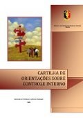 CARTILHA DE ORIENTAÇÕES SOBRE O CONTROLE INTERNO ANO: 2009